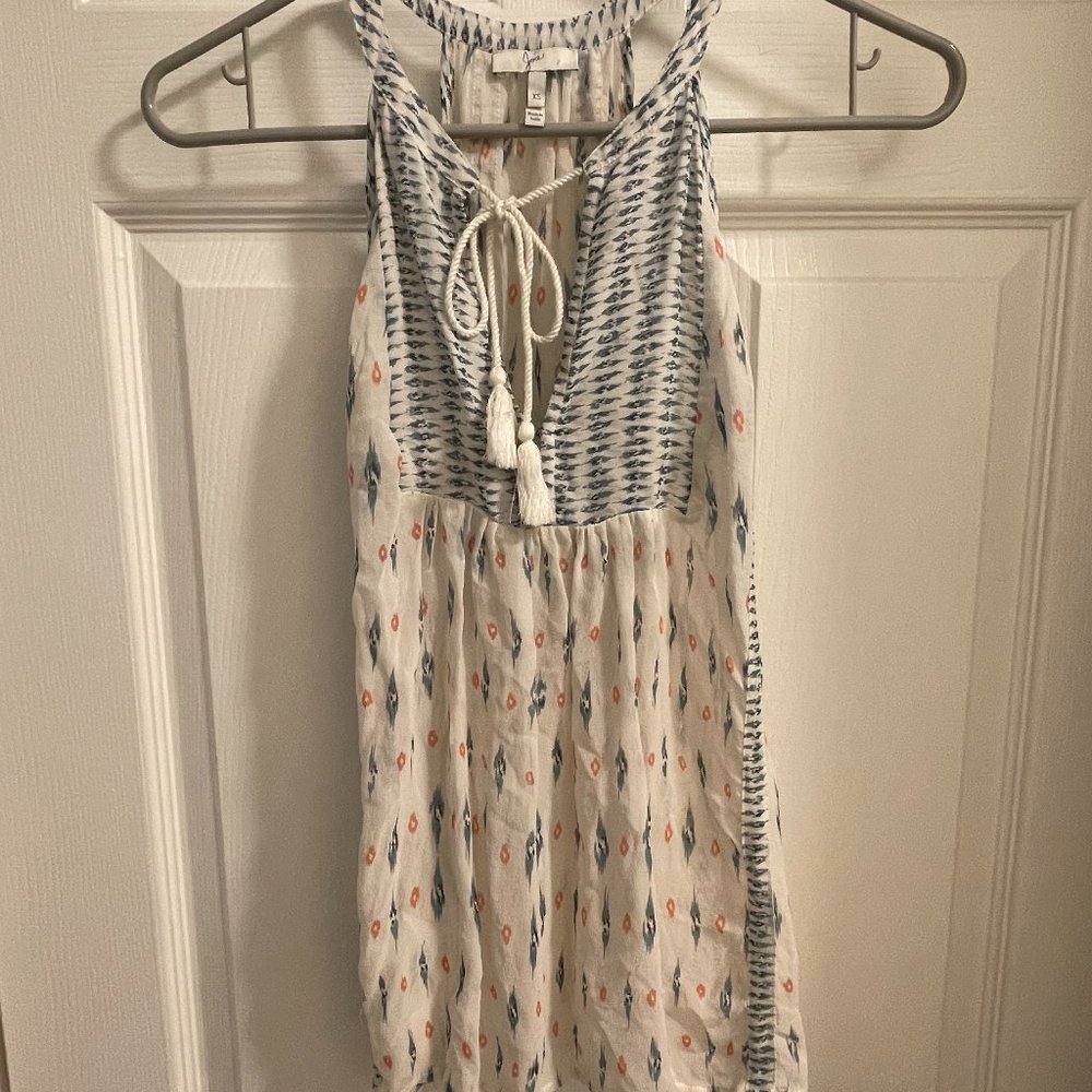 Joie Silk Halter Top  With Tassel Tie-XS